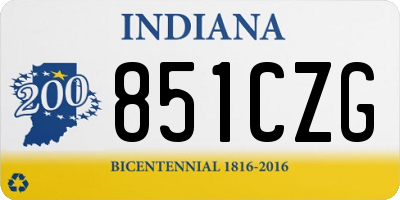 IN license plate 851CZG