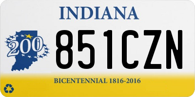 IN license plate 851CZN