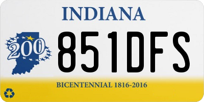 IN license plate 851DFS