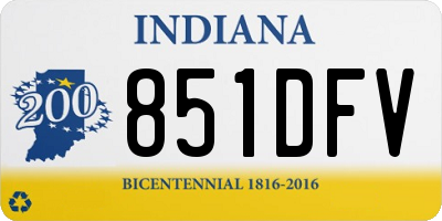 IN license plate 851DFV