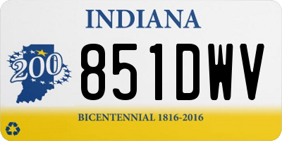 IN license plate 851DWV