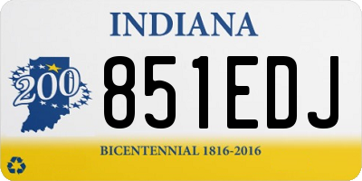 IN license plate 851EDJ