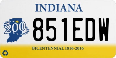 IN license plate 851EDW