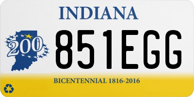 IN license plate 851EGG