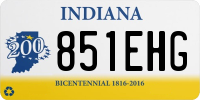 IN license plate 851EHG