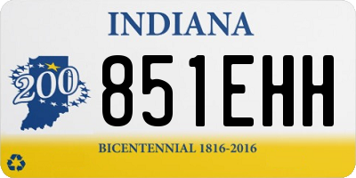 IN license plate 851EHH