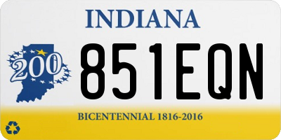 IN license plate 851EQN