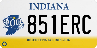 IN license plate 851ERC