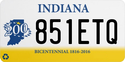 IN license plate 851ETQ