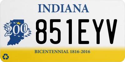 IN license plate 851EYV