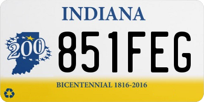 IN license plate 851FEG