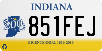 IN license plate 851FEJ