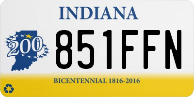 IN license plate 851FFN