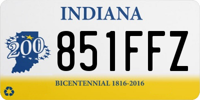 IN license plate 851FFZ