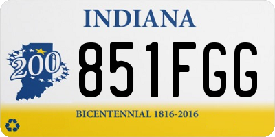 IN license plate 851FGG