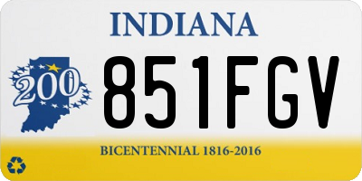 IN license plate 851FGV