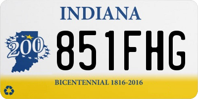 IN license plate 851FHG