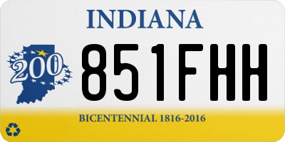 IN license plate 851FHH