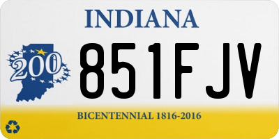 IN license plate 851FJV