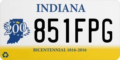 IN license plate 851FPG