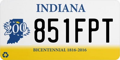 IN license plate 851FPT