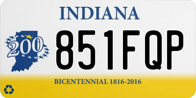 IN license plate 851FQP
