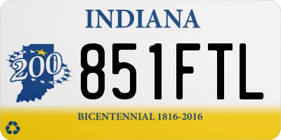 IN license plate 851FTL