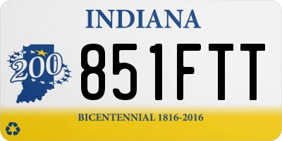 IN license plate 851FTT