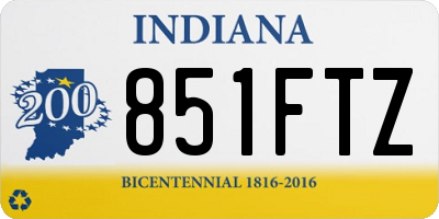 IN license plate 851FTZ