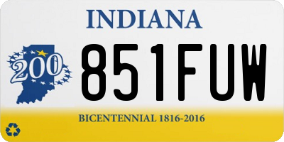 IN license plate 851FUW
