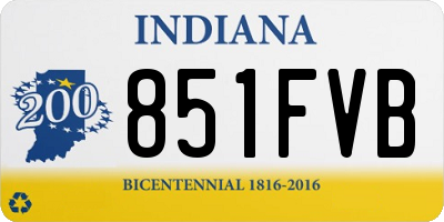 IN license plate 851FVB