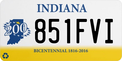 IN license plate 851FVI