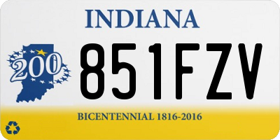 IN license plate 851FZV