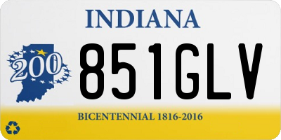 IN license plate 851GLV