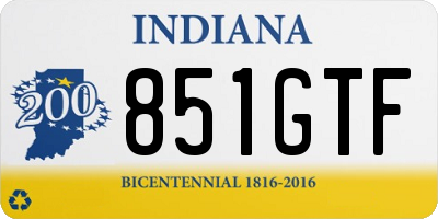 IN license plate 851GTF