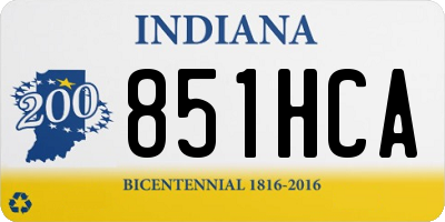 IN license plate 851HCA