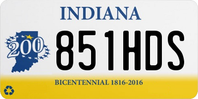 IN license plate 851HDS