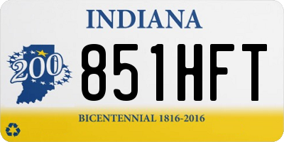 IN license plate 851HFT