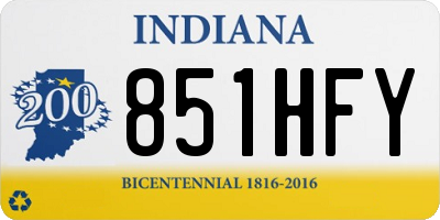 IN license plate 851HFY