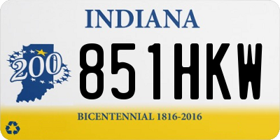 IN license plate 851HKW