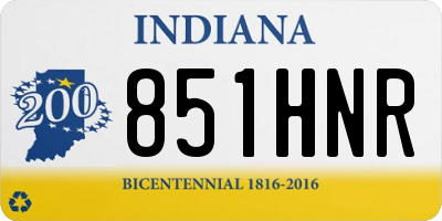 IN license plate 851HNR