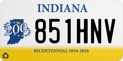 IN license plate 851HNV