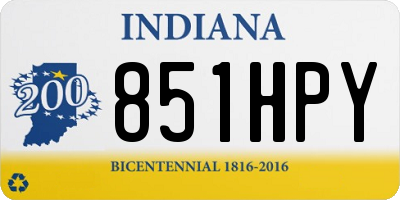 IN license plate 851HPY