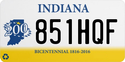 IN license plate 851HQF