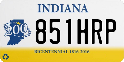 IN license plate 851HRP