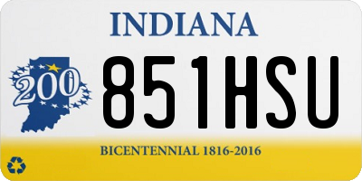 IN license plate 851HSU