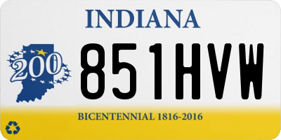 IN license plate 851HVW