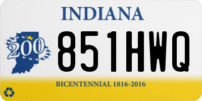 IN license plate 851HWQ