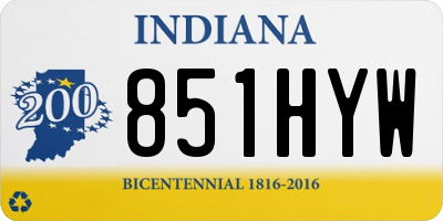 IN license plate 851HYW