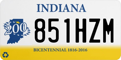 IN license plate 851HZM